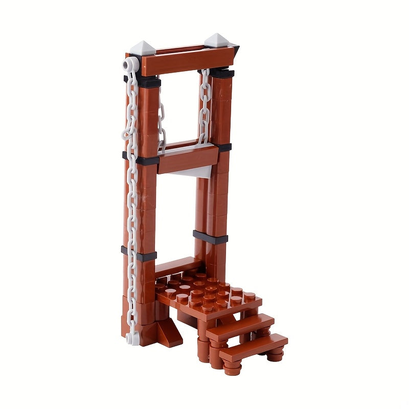 TEMU 65pcs Moc Medieval Exhibition Stand Ancient European Castle Scene European Architectural Model Small Particle Puzzle Building Block Toys Mini