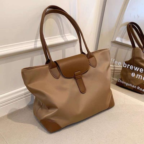 Large Capacity Bag Handbag Shopping Bags Single Shoulder Commuting Bag Nylon Cloth Tote Bag Large Capacity Handbags High Quality LeatherX240