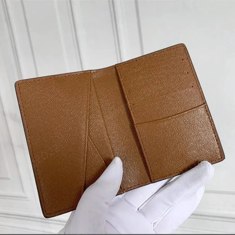 7A Compact POCKET ORGANIZER M60502 Men Designer Card Holders Fashion Short Luxury Multiple Wallet Key Coin Card Holder Damier Graphite Canvas 07770