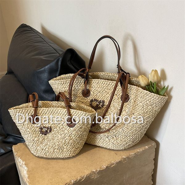 Mini And Big Woven Womens Single Shoulder Underarm Straw Bags New Tote Bag Dinner Leisure Beach Shopping Bag Large Capacity