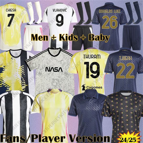 2025 maglietta da calcio juventus soccer jerseys maglia Juventus football shirts 2025 2026 VLAHOVIC POGBA CHIESA WEAH MILIK KEAN LOCATELLI m