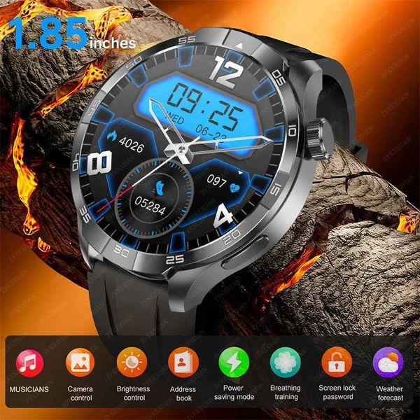 New For HUAWEI Sports Waterproof Smart Bracelet Men Watch GPS NFC Compass 1.85 inch AMOLED Screen Bluetooth Call Smartwatch M240824