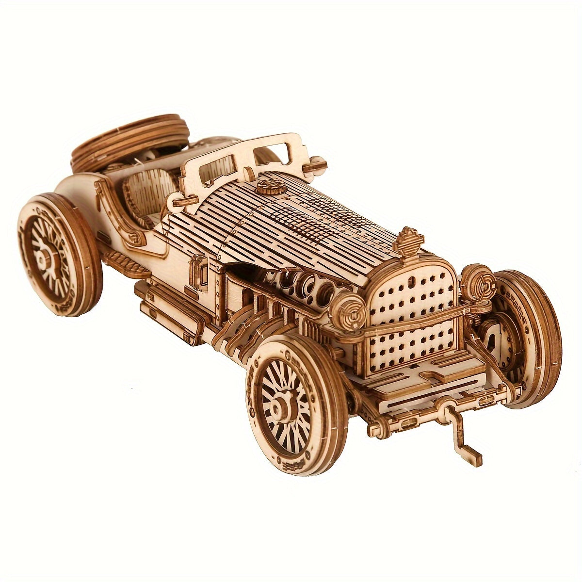 TEMU 3d Car Wooden Puzzle, Scale Model, Diy Model Kit, Handcraft Gift, Home Decoration, Mechanical Model Kit, Building Toy, Birthday-christmas Gifts
