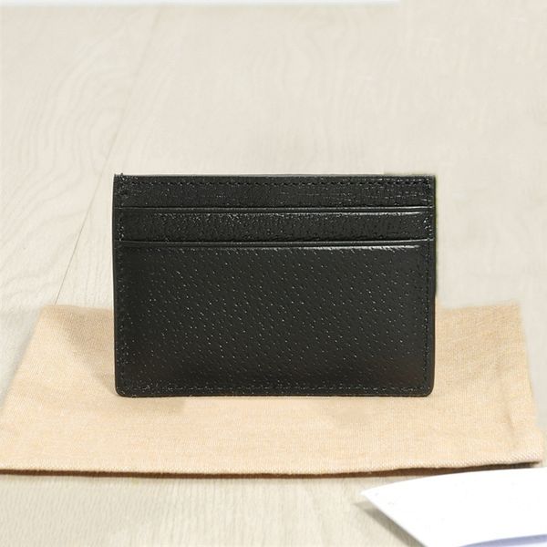 Woman Man Card Holder designer wallet mini short wallets mens black cards holders Cowhide Leather Gift Box TOP