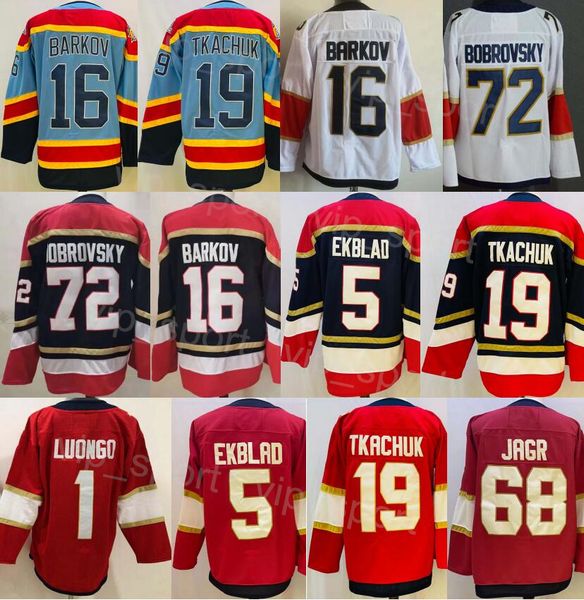 2023 Hockey Reverse Retro 72 Sergei Bobrovsky Jersey 5 Aaron Ekblad 16 Aleksander Barkov 1 Roberto Luongo 68 Jaromir Jagr 19 Matthew Tkachuk