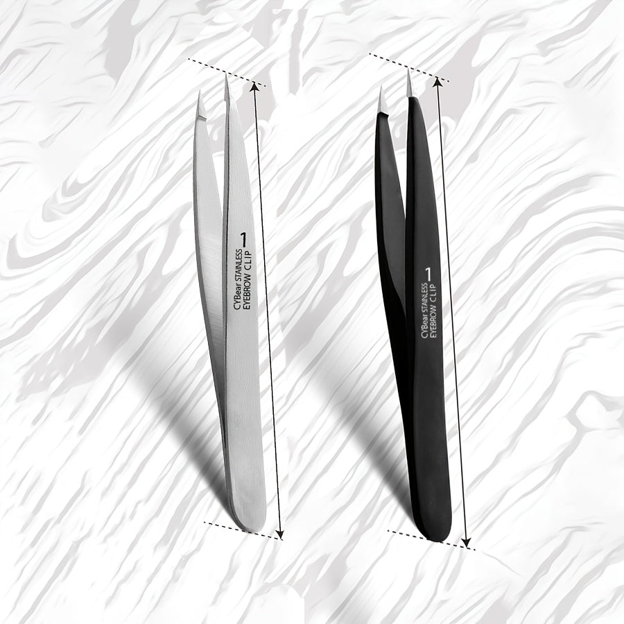 TEMU Precision Stainless Steel Tweezers - Fine Point, High Carbon Needle Nose For Eyebrows & Hair Removal | Hand- Sharpness | Silvery