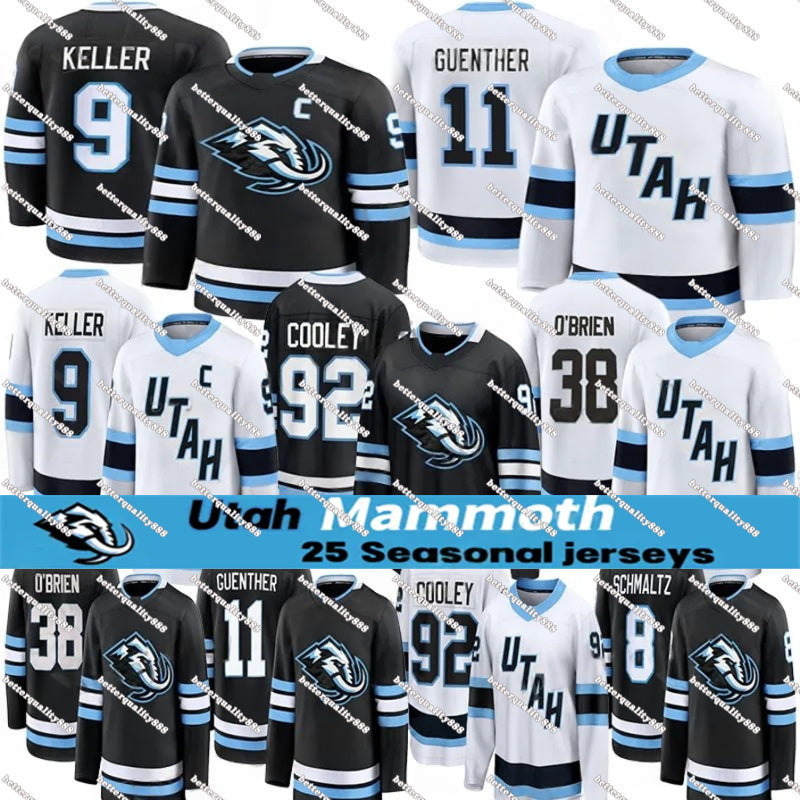 Utahs Mammoth jersey 25 26 Utahs Hockey Club jerseys #9 Clayton Keller Jersey #92 Logan Cooley Jersey #8 Nick Schmaltz Jersey men women youth Hockey