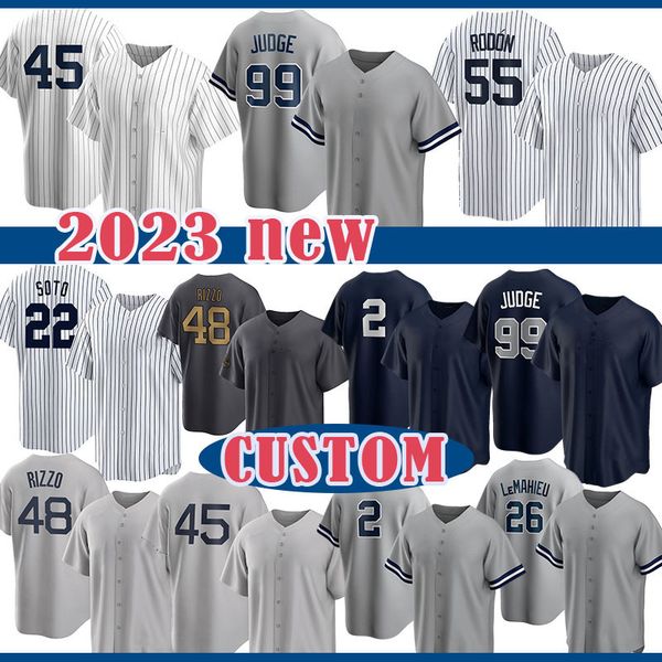 2024 Yankees Baseball Jersey - Judge Cole Rizzo Jeter LeMahieu Donaldson Stanton Soto Abreu Rodon