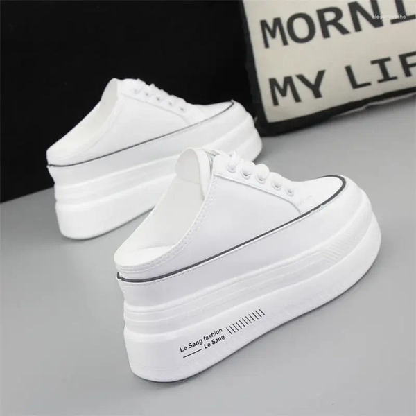 Slippers Womens Fashionable Summer 2024 Style Versatile Casual Outerwear High Top Half Easy To Wear Carry