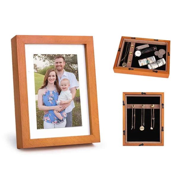 Picture Diversion Photo Frame Safe,Mini Safe Box With Hidden Secret Compartment