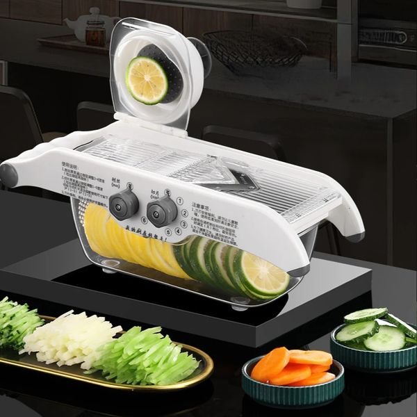 Multifunctional Lemon Grater Vegetable With BasketFruit Potato Chopper Carrot Cutter Slicer Kitchen Accessories 240105