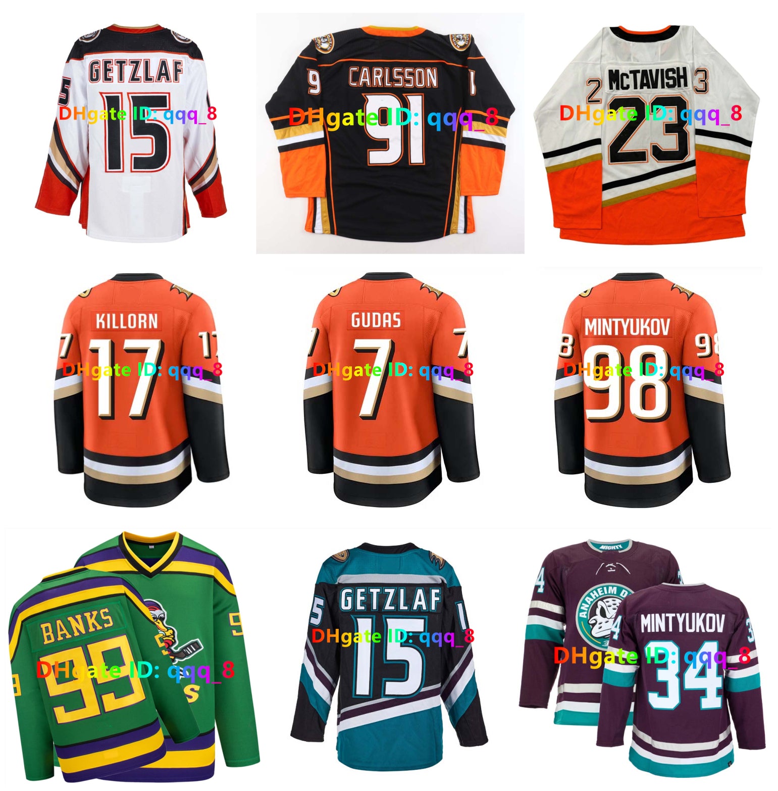 Radko Gudas Leo Carlsson Mighty Ducks Hockey Jerseys Anaheim Chris Kreider Mason McTavish Troy Terry Alex Killorn Teemu Selanne Paul Kariya DOSTAL C