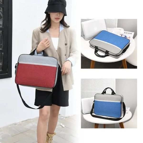 40x30cm Laptop Bag Notebook Storage Bags Oxford Waterproof Shoulder Handbag For Women Men Business Case Briefcases 241019
