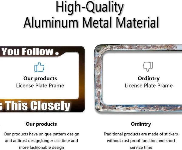 License Plate Frame Do You Follow Jesus This Closely Car Cover Tag Holder Frames Aluminum License Plate Cover for Standard Us