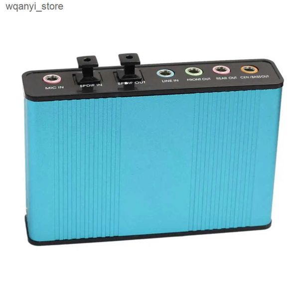 Sound Cards New USB 2.0 external 6-channel 5.1 optical audio sound card for computers and laptops L240910