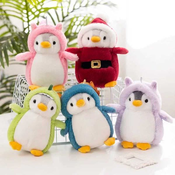Plush Dolls 20cm Cute Christmas Penguin Plush Toy Penguin Shape-shifting Animal Dinosaur Plush Toy Home Decoration Gift Boy Girl z241212