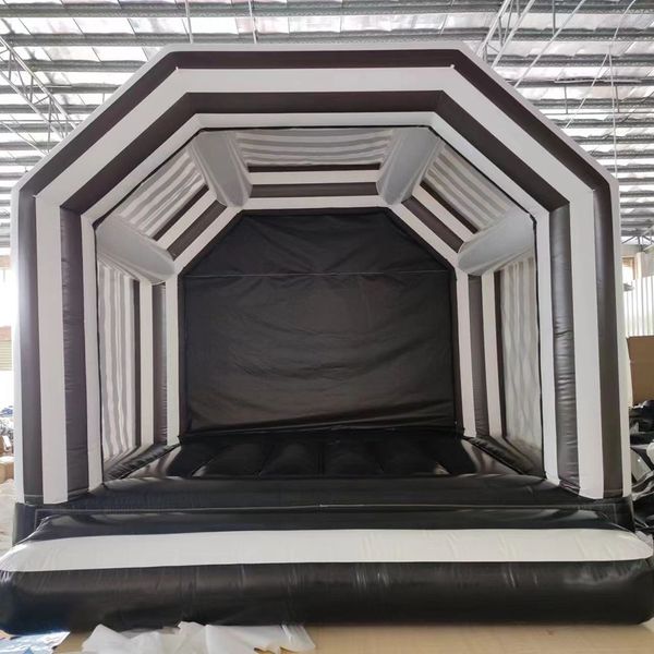 Wholesale Simplicity Inflatable White Wedding Bounce House with blower Commercial Moonwalks Bouncy Castle Tent For Kids Adults Party free sh