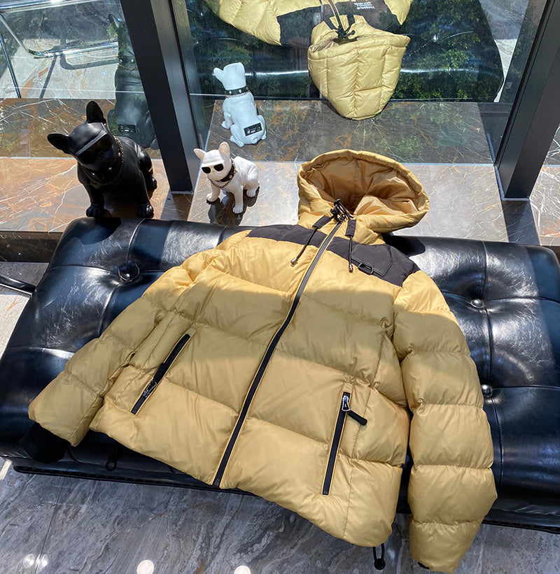 Winter Down Coat Fashion Puffer Jackets Mens Womens Parkas Coats Stylish Women Contrast Color Classic Hooded Outerwear Autumn Reversible Coat