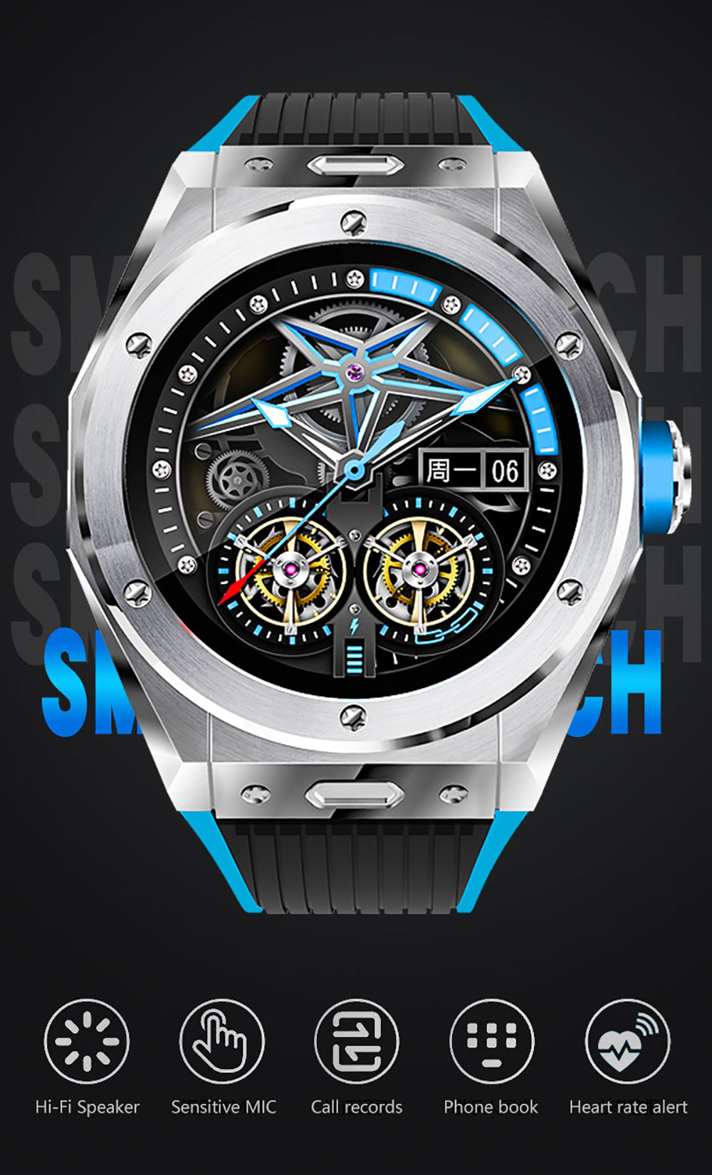 Men&#039;s Wristwatches Business Fitness Outdoor Smartwatch Multiple sports modes Custom dials