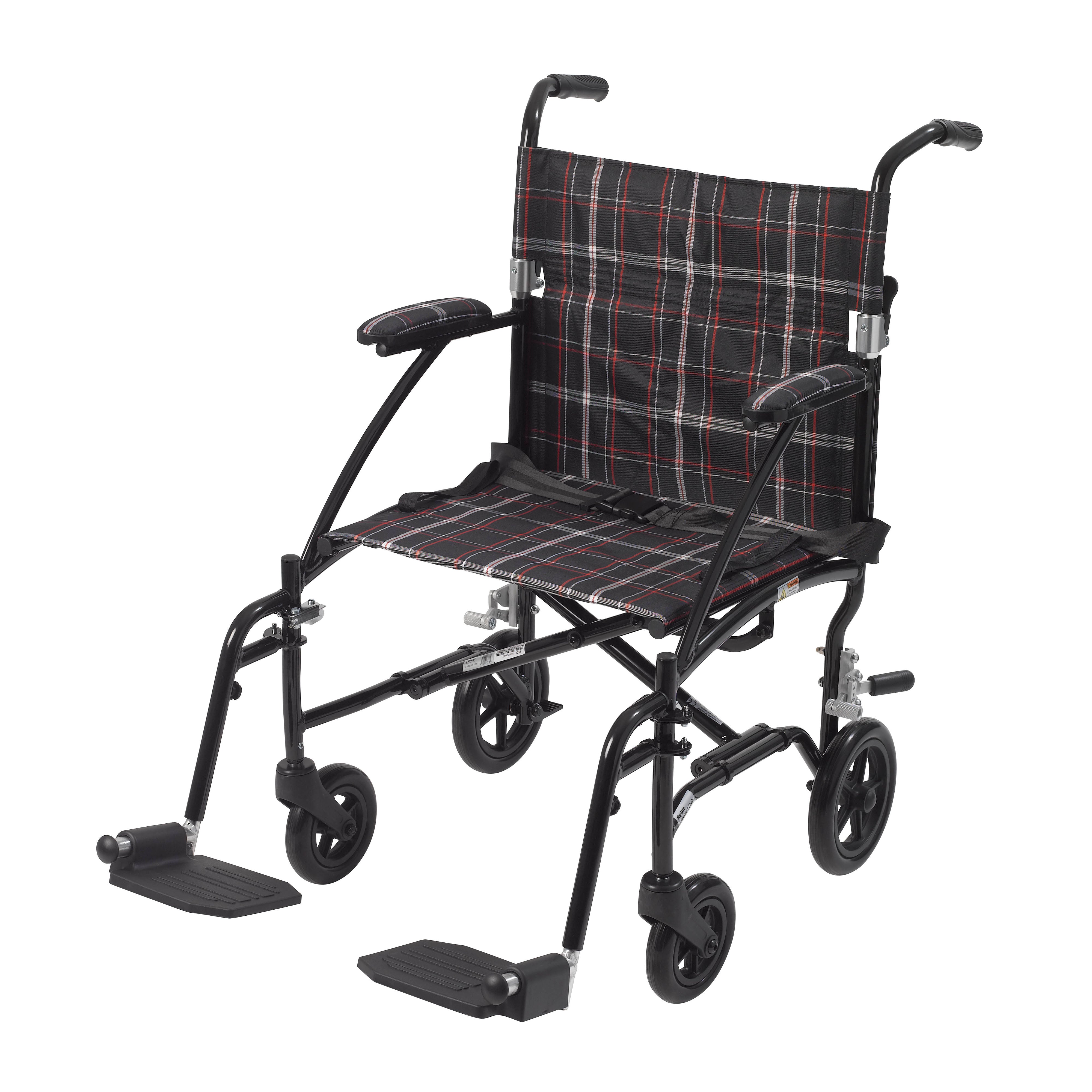 Fly Lite UltraLight Transport Wheelchair, Black