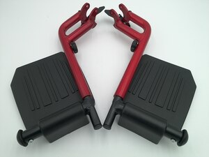 Drive Footrest for the Fly Lite UltraLight Transport Wheelchair, Burgundy, DFL19-RD