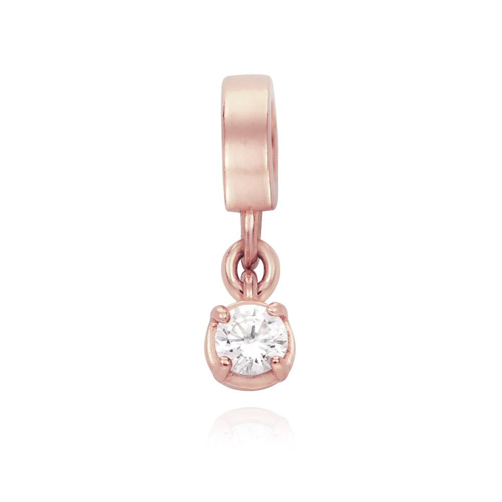 Diamond Charm in 18ct Rose Gold Plating