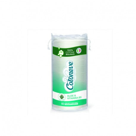 Cotoneve Maxi disques de coton ovales à l'aloe vera et à la vitamine B5, 60 pièces