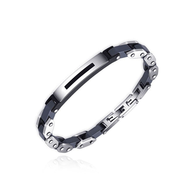 Diverse Fashion Steel Bracelet with Hematite for Men B1000767