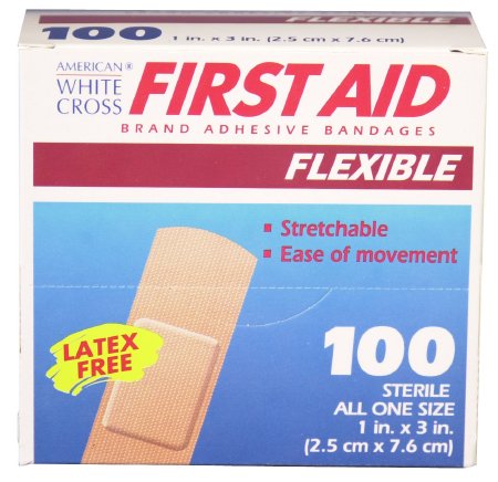 First Aid Flexible Fabric Adhesive Bandages, 12 Boxes - Case