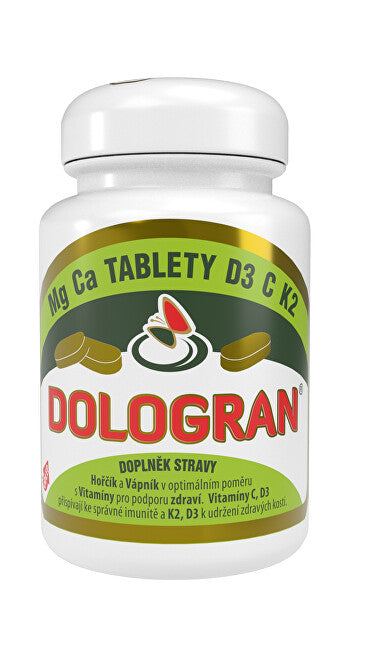 Dologran Dologran Tabletki Mg, Ca, D3, C, K2 60 tabletek