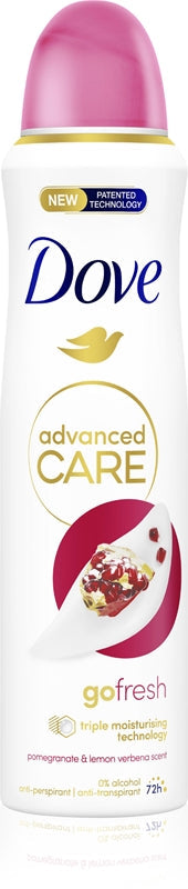 Dove Advanced Care Go Fresh Verbena z granatem i cytryną 72h - Antyperspirant o zapachu granatu i werbeny - 200ml