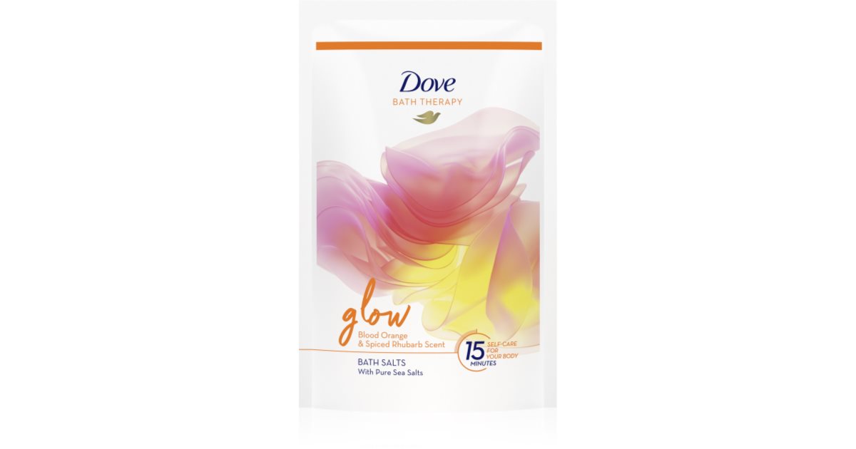 Dove Bath Therapy Glow Blood Orange and Spiced Rabarber Badsalt 400 g