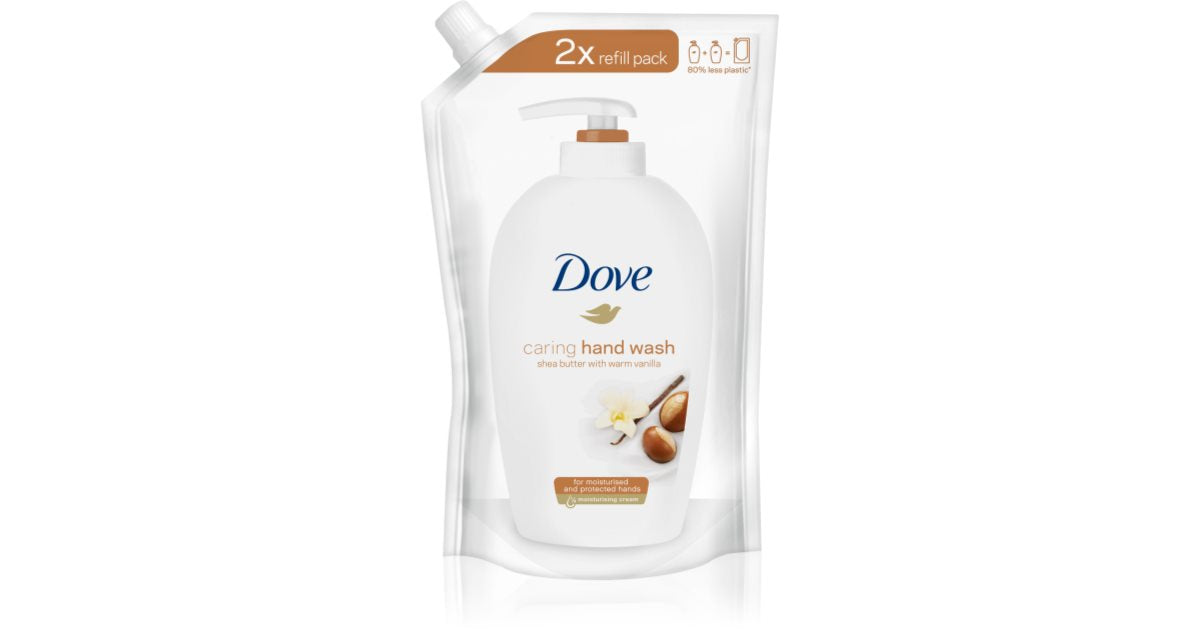 Dove Purely Pampering Shea Butter and Vanilla Flytende Såpe (Beauty Cream Wash) - Volum: Refill 500 ml