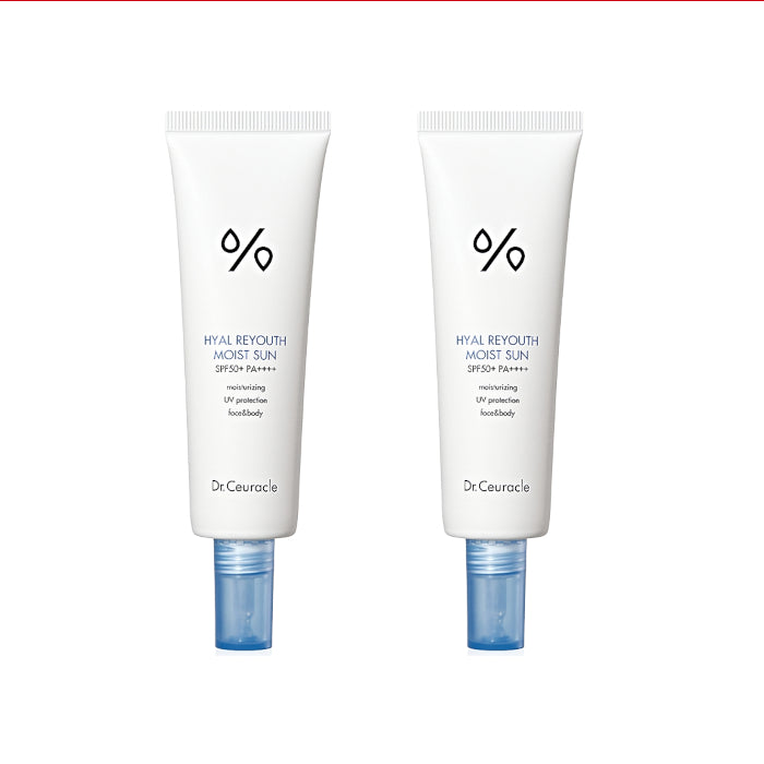 Dr. Ceuracle - Hyal Reyouth Moist Sun SPF50+ PA++++ - 50ml (2ea) Set