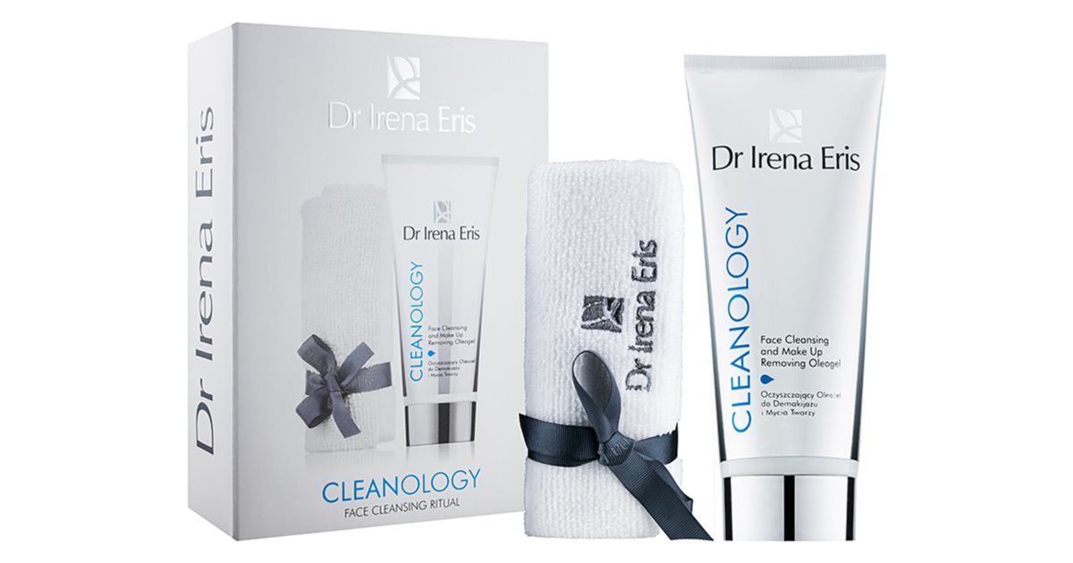 Dr Irena Eris Cleanology gaveeske til una perfekt rens av huden rensekrem-gelé for ansiktet 175 ml + håndkle 1 stk