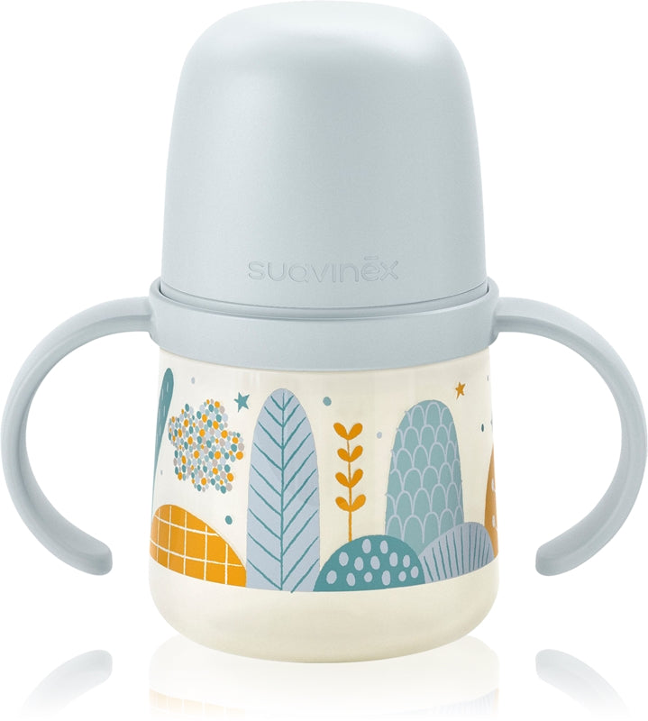 Suavinex Dreams First babyflaske med håndtak Blå 6 måneder+ 150ml