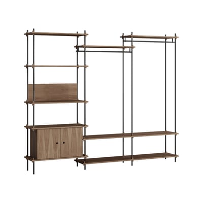 MOEBE - Dressing Shelving System - Marron - MDF placage chêne