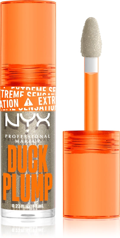 NYX Professional Makeup Duck Plump Lipgloss Volumeneffekt Farbe Quazy Silver 7 ml