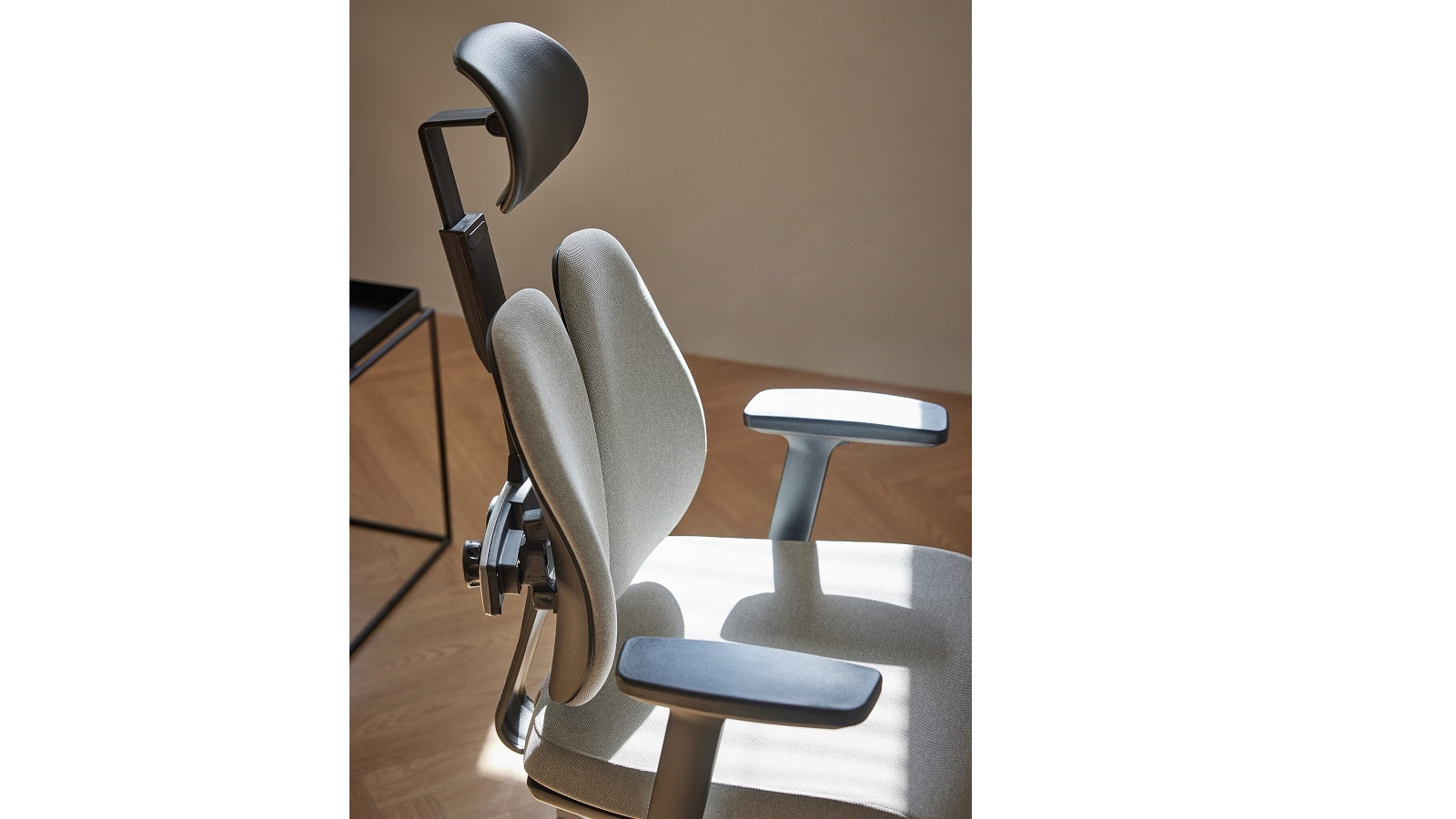 ErgoSpace Duo5: Ergonomic Chair with Patented Dual-Backrests Light Gray