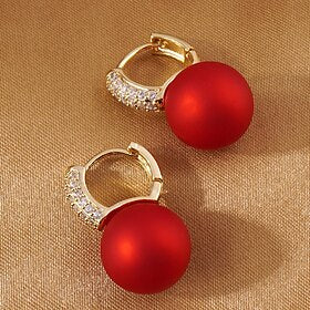 1 paire Boucle d'Oreille Pendantes For Femme Anniversaire Fête scolaire Rendez-vous Alliage Classique Mode