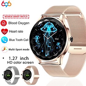 696 NX23PRO Relógio inteligente 1.27 polegada Pulseira inteligente Bluetooth Podômetro Aviso de Chamada Monitor de Sono Compatível com Android iOS Feminino Cha