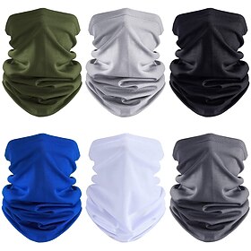 Cooling Neck Gaiter Balaclava  Face Mask Neck Tube Scarf Face Cover Solid Color Sunscreen Breathable UV Protection Quick Dry Dust Proof Bandanas  Bike - Cyclin