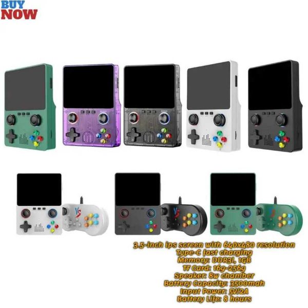 New X6 3.5Inch IPS Sn Handheld Game Player Portable Handheld Game Player 8000 Games Built In 11 Emators For Adts Kids Z241219