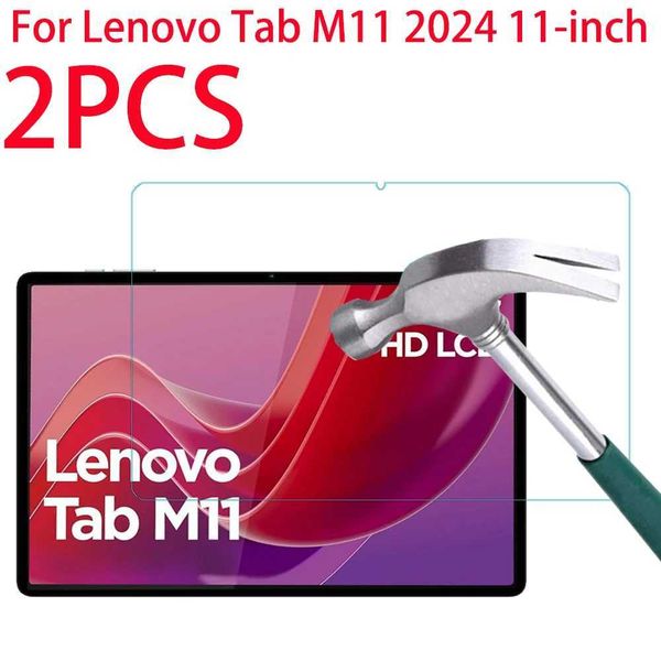 2 Pieces HD Scratch Proof Sn Protector Tempered Glass For Tab M11 11-inch 2024 Tablet Protective Film Free BubblesXJ250110