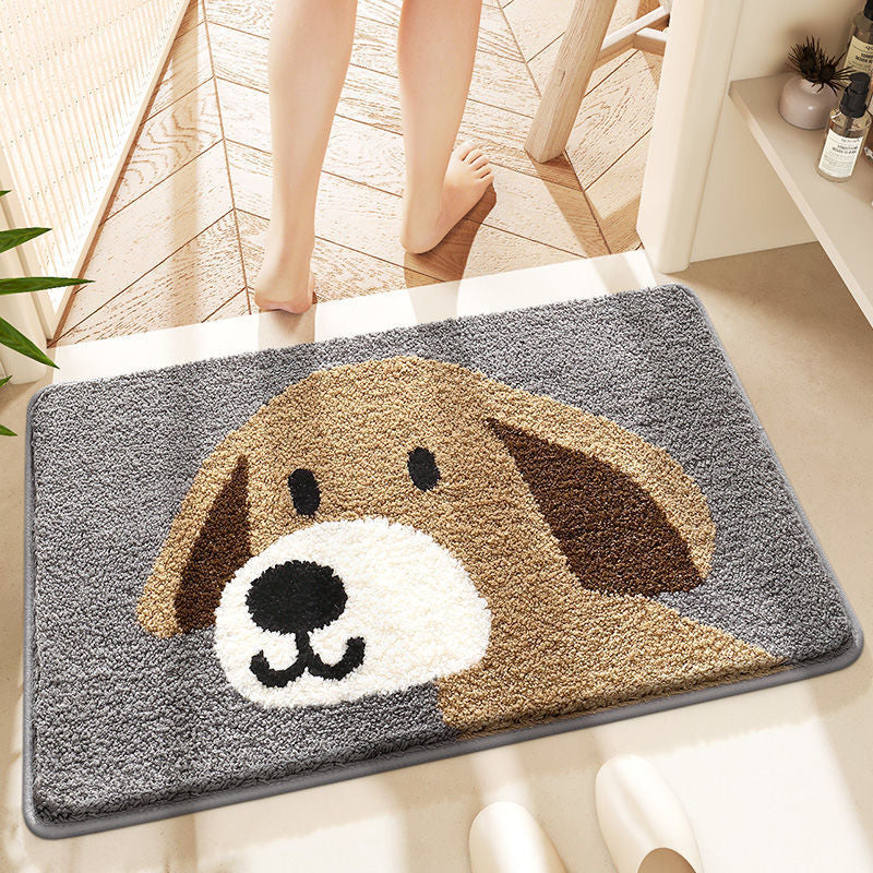 Bathroom Absorbent Floor Mats Bathroom Door Stepping Mats Cute Non-slip Mats Household Floor Mats Door Mats