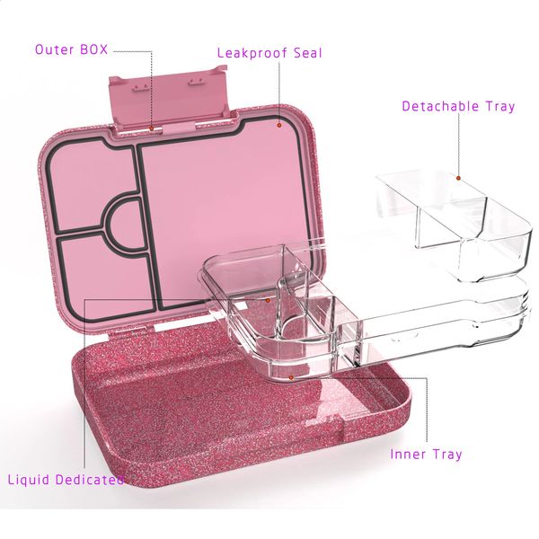 1000ML bento box portable student lunch microwave childrens snack food storage 240919