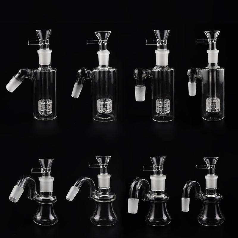 Matrix Perc 14mm 18mm Terp Tube Glass Ash Catcher With Glass Bowls 45 90 Degrees Ashcatcher Ash Catcher Tire Percolators For Glass Water Bongs Oil D