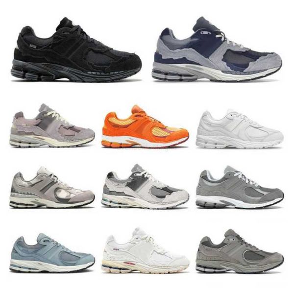 2002r Running Shoes Protection Pack Navy Gray para homens e mulheres esportes de tênis casuais EUR 36-45