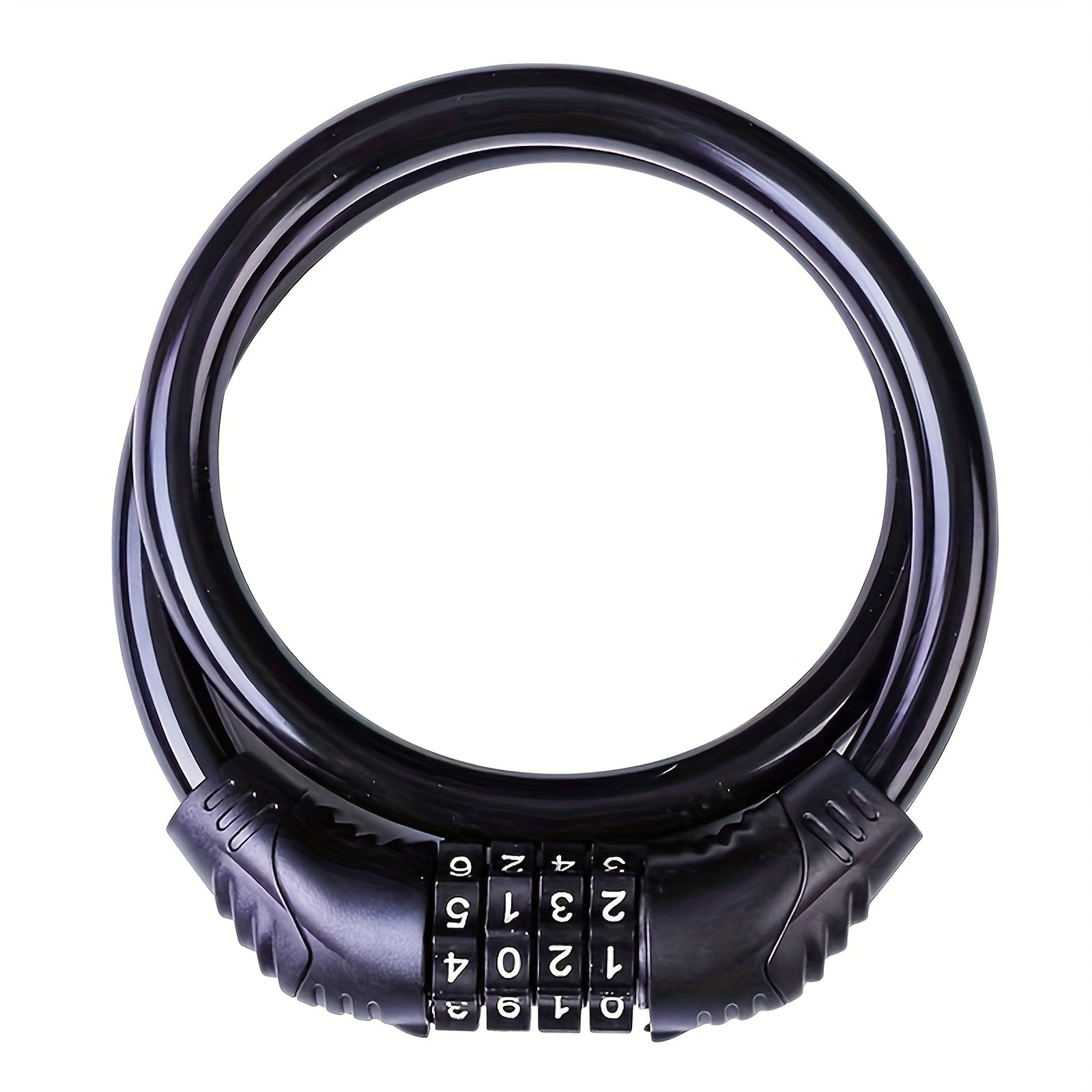 TEMU 4-digit Resettable Steel For Bikes & Scooters - Anti-theft Security, Options (blue, Green, Pink, Black), Durable Pvc-iron Construction, Secure