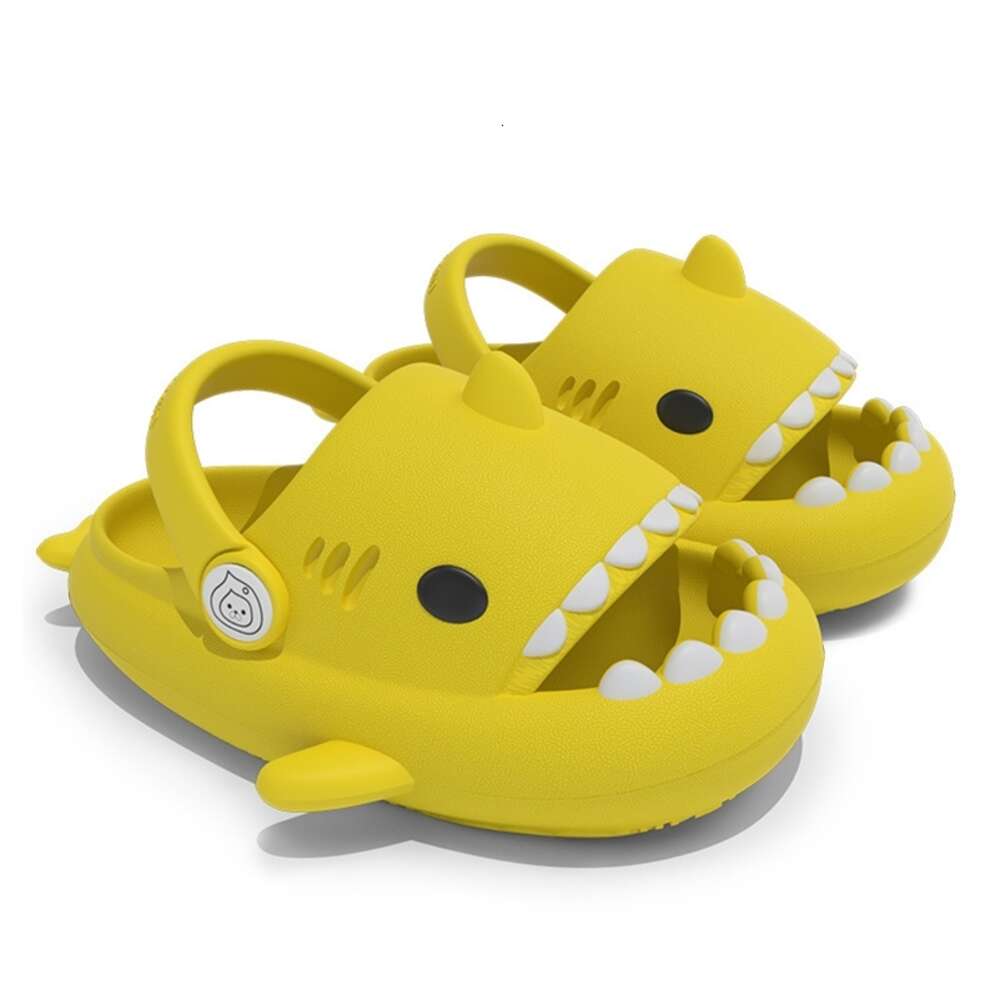 summer kids boys sandals slides children slippers buckle designer fashion lovely cartoon shark External collision prevention slider free shipping sh